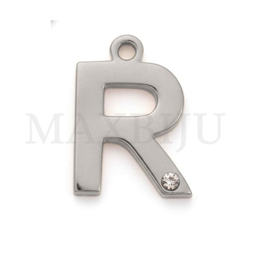Steel 10mm Pendant  Letter