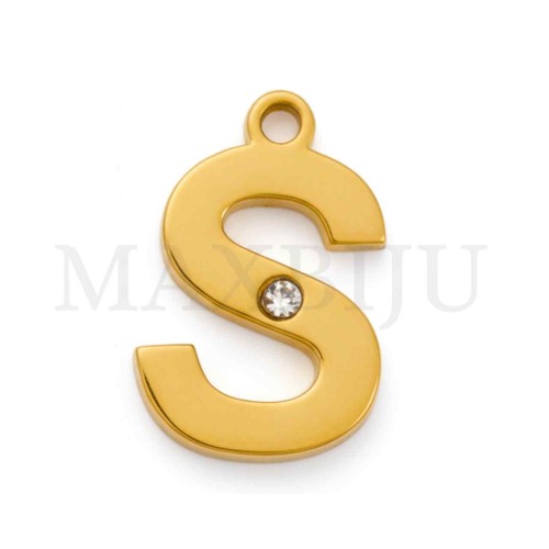 Steel 10mm Pendant  Letter