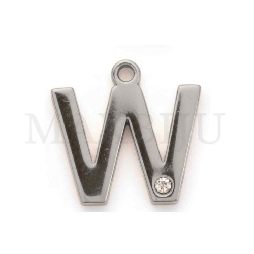 Steel 10mm Pendant  Letter