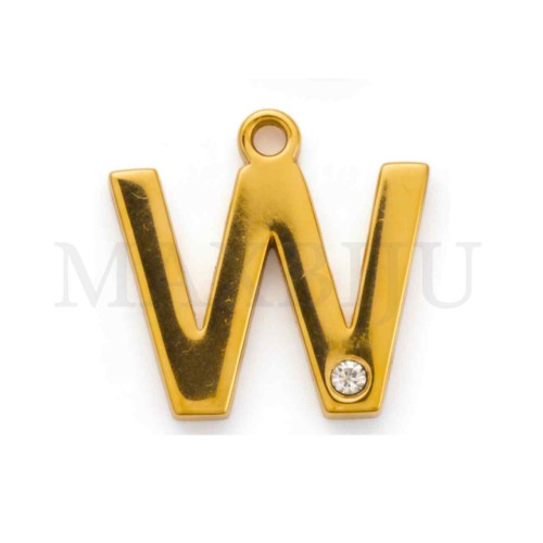 Steel 10mm Pendant  Letter