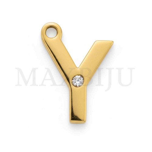 Steel 10mm Pendant  Letter