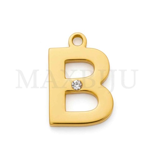 Steel 10mm Pendant  Letter