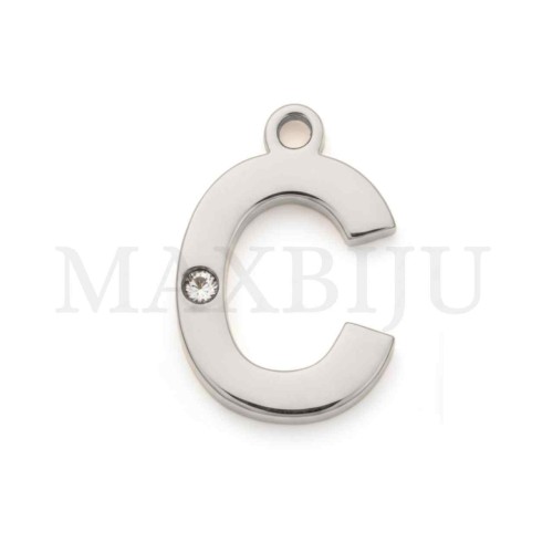 Steel 10mm Pendant  Letter