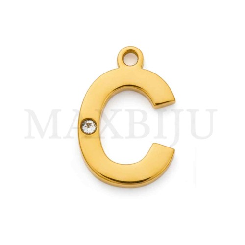 Steel 10mm Pendant  Letter