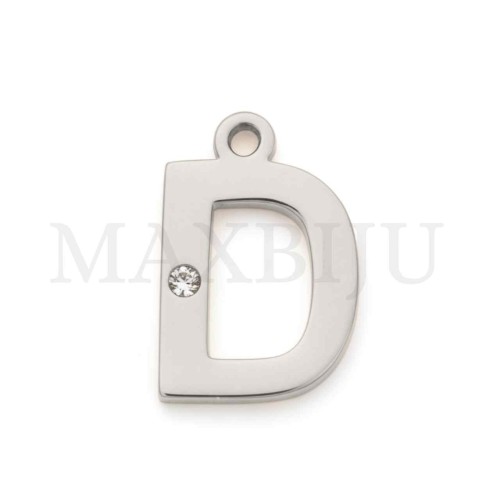 Steel 10mm Pendant  Letter