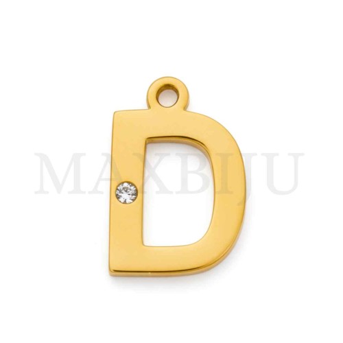 Steel 10mm Pendant  Letter