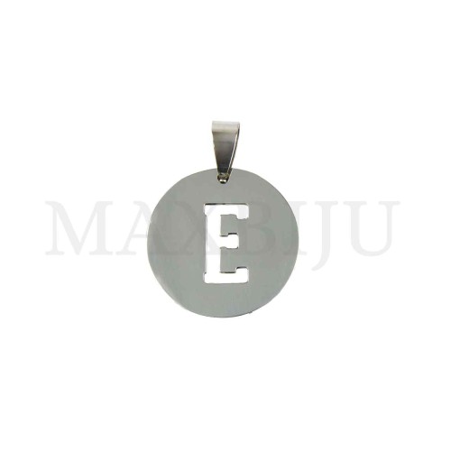 Steel 25mm Round Medal Letter