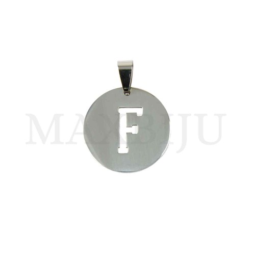 Steel 25mm Round Medal Letter
