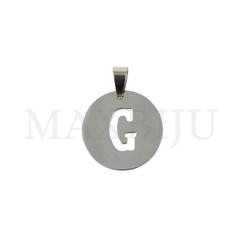 Steel 25mm Round Medal Letter