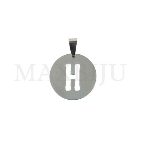 Steel 25mm Round Medal Letter