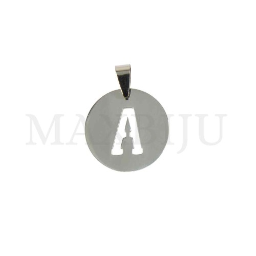 Steel 25mm Round Medal Letter