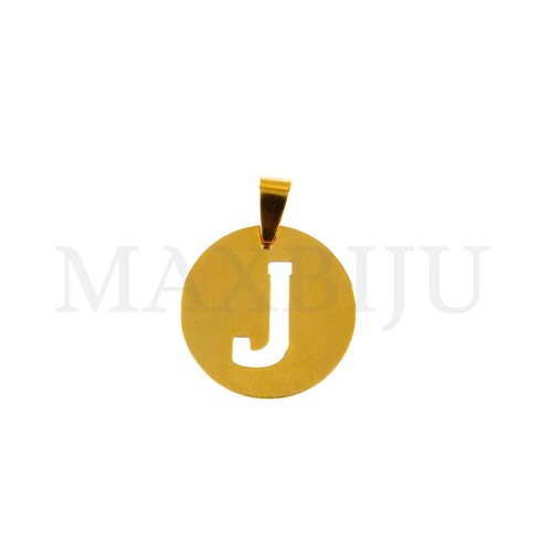 Steel 25mm Round Medal Letter