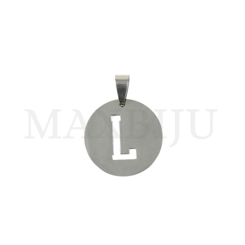 Steel 25mm Round Medal Letter