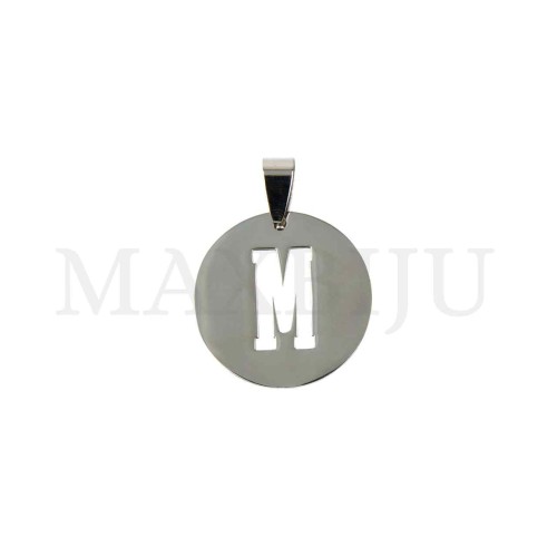 Steel 25mm Round Medal Letter