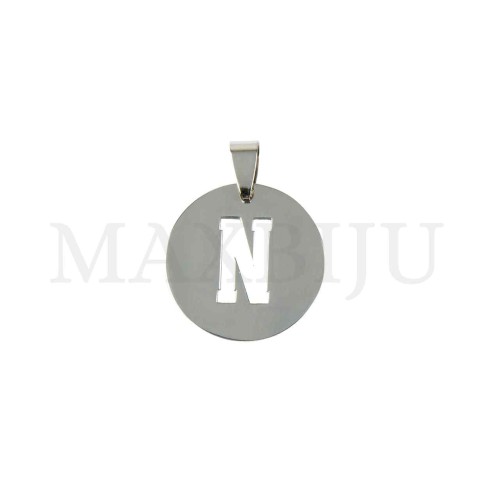 Steel 25mm Round Medal Letter