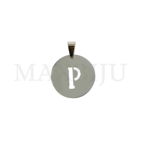 Steel 25mm Round Medal Letter