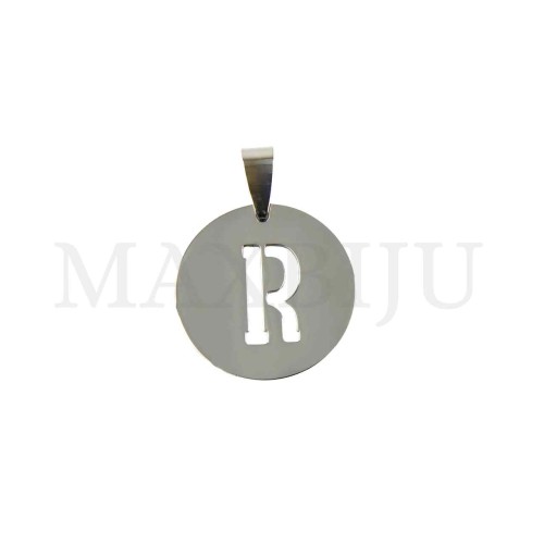Steel 25mm Round Medal Letter