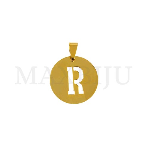 Steel 25mm Round Medal Letter