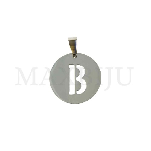 Steel 25mm Round Medal Letter