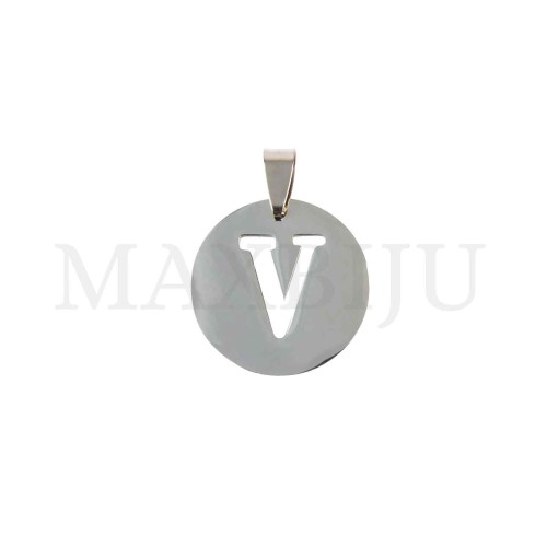 Steel 25mm Round Medal Letter
