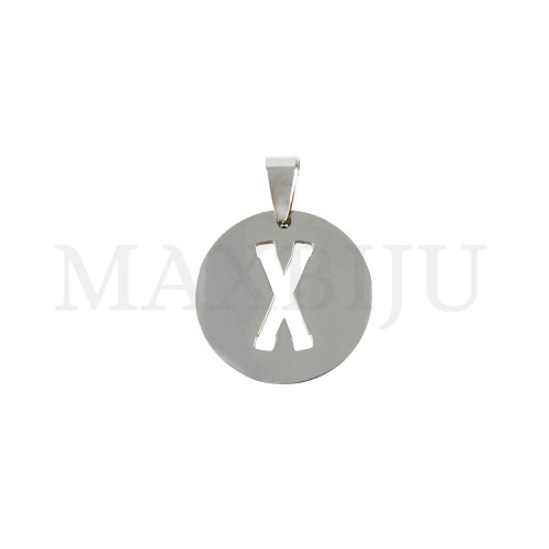 Steel 25mm Round Medal Letter