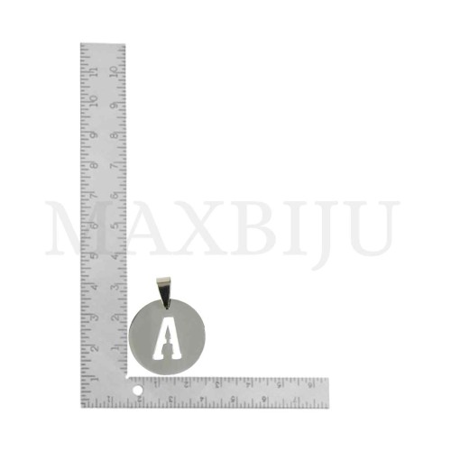 Steel 25mm Round Medal Letter