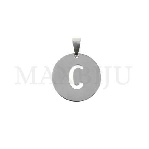Steel 25mm Round Medal Letter