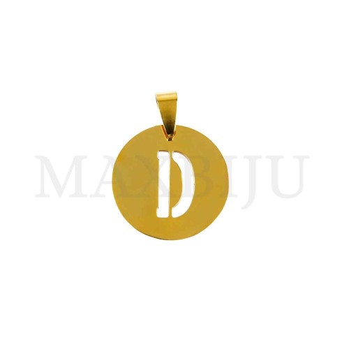 Steel 25mm Round Medal Letter