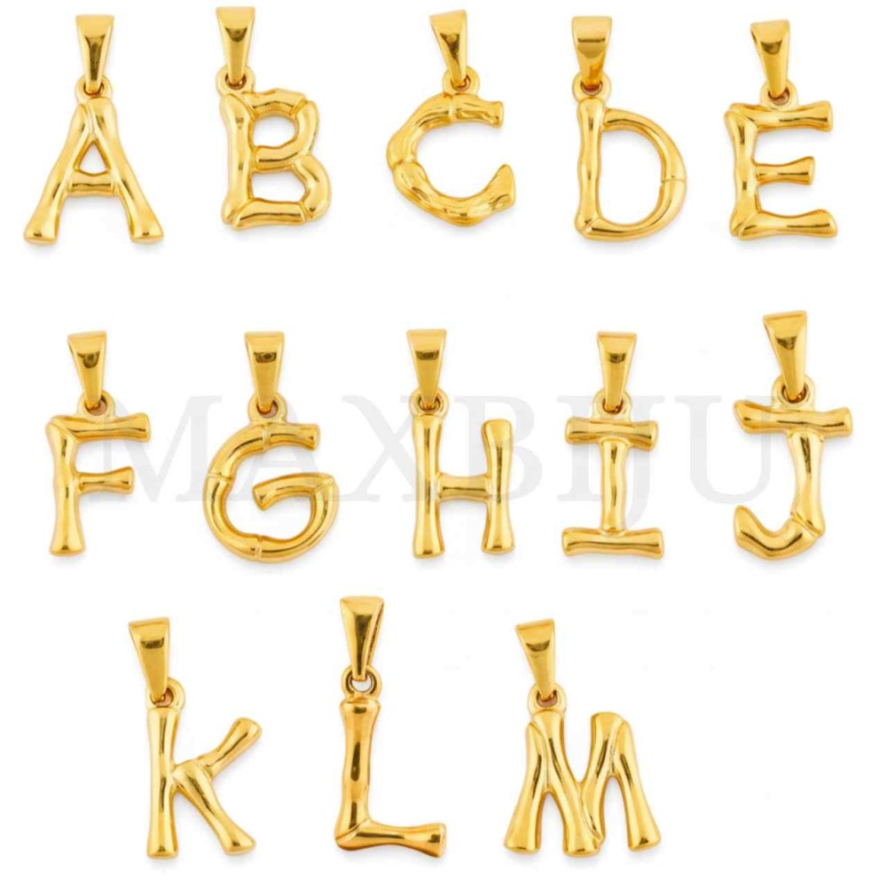 Steel 18mm Pendant Letter