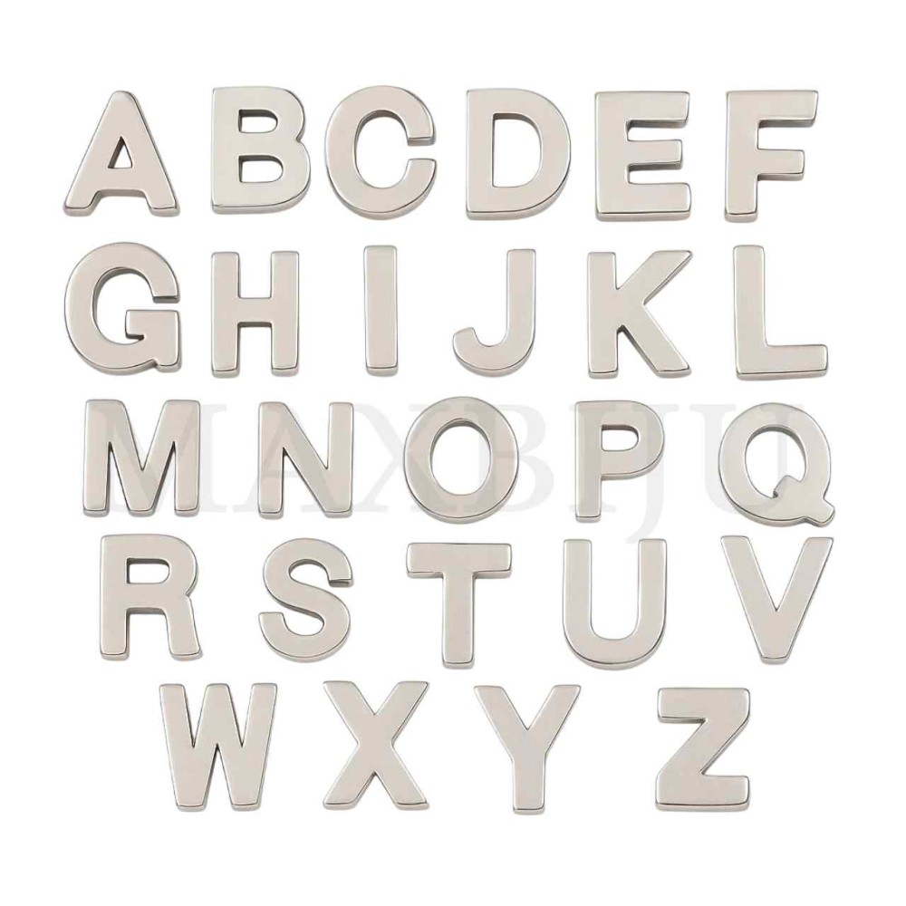 Steel 12mm Bead Letter 