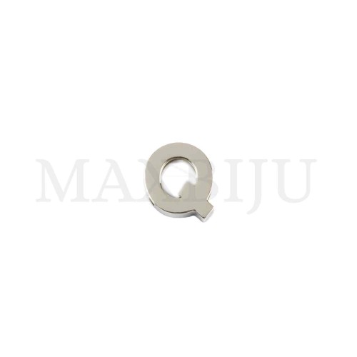 Steel 12mm Bracelet Bead Letter 
