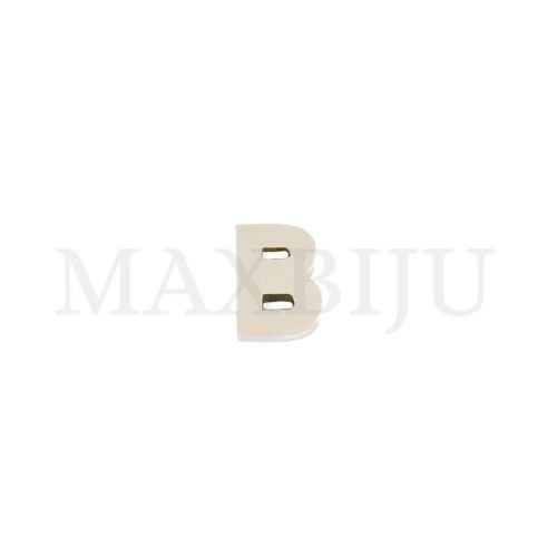 Steel 12mm Bracelet Bead Letter 