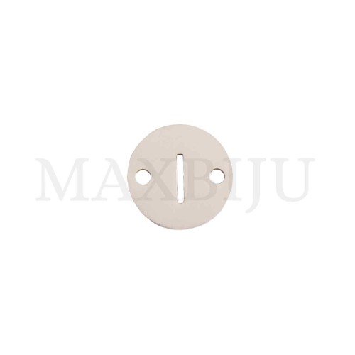 Steel 12mm Round Bracelet Medal Letter