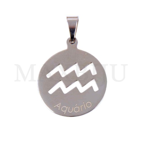 Steel 20mm Pendant - Carneiro