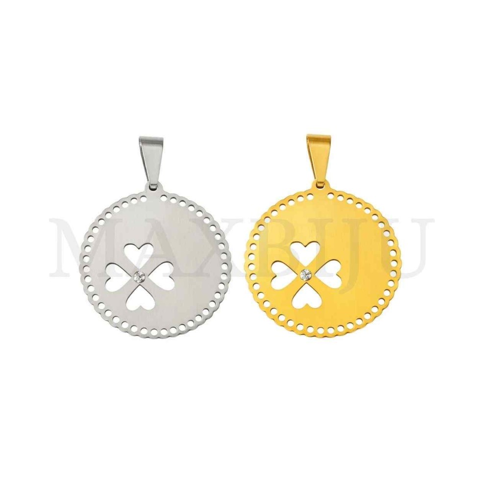 Stainless Steel Clover Pendant 21mm