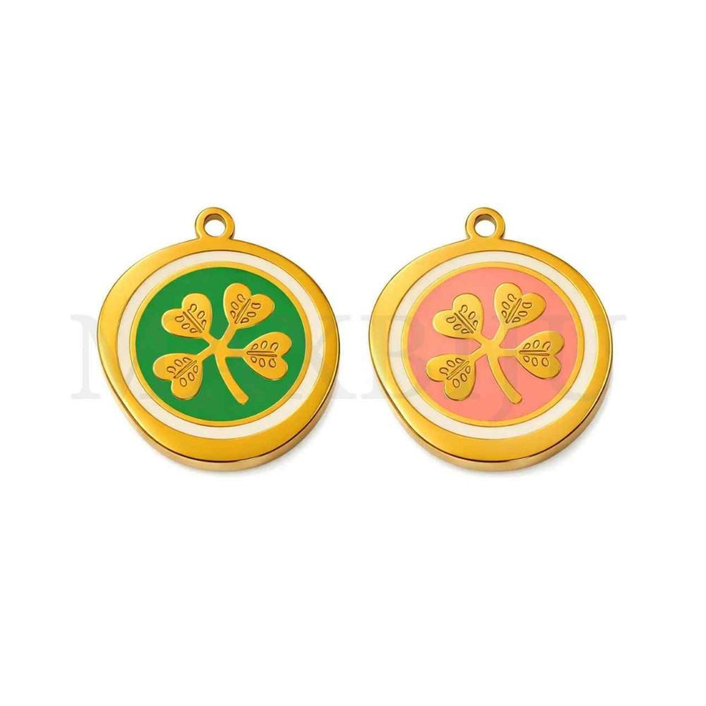 Stainless Steel Clover Pendant 15mm