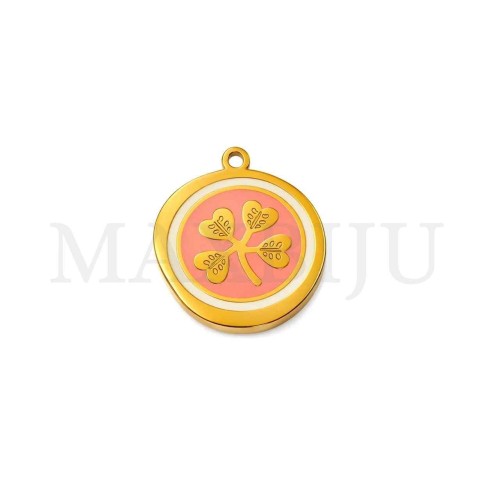 Stainless Steel Clover Pendant 15mm