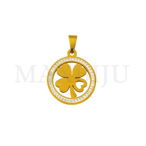 Stainless Steel Clover Pendant 20mm