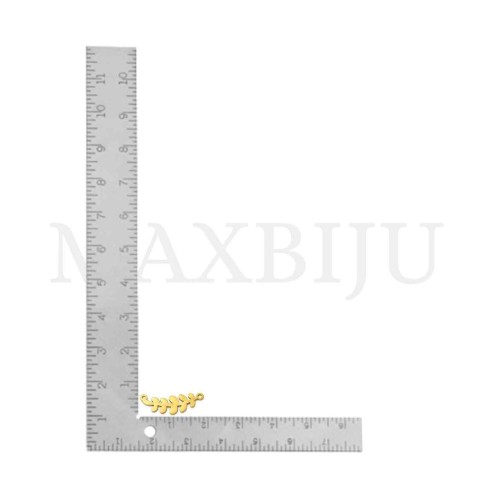 Stainless Steel Plant Pendant 18x5mm