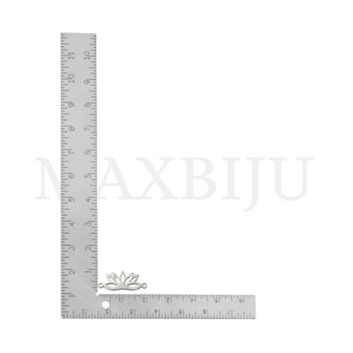 Stainless Steel Lotus Pendant 20x8mm