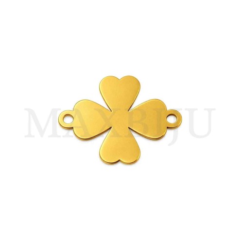 Stainless Steel Clover Pendant 20x15mm