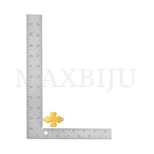 Stainless Steel Clover Pendant 20x15mm