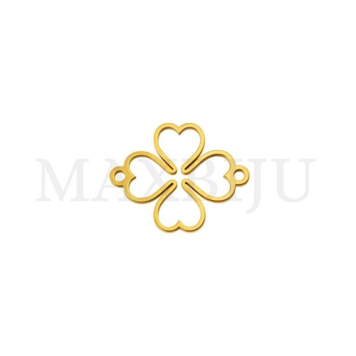 Stainless Steel Clover Pendant 19x15mm
