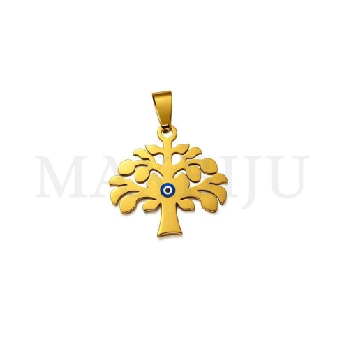 Stainless Steel Tree Pendant 26x26mm