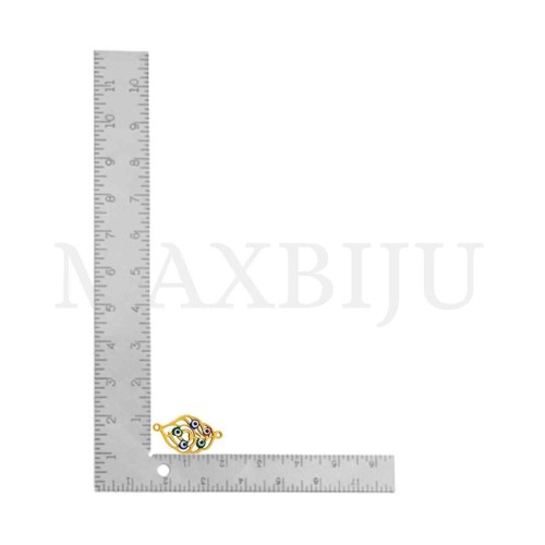 Stainless Steel Plant Pendant 20x12mm