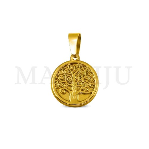 Stainless Steel Tree Pendant 16mm