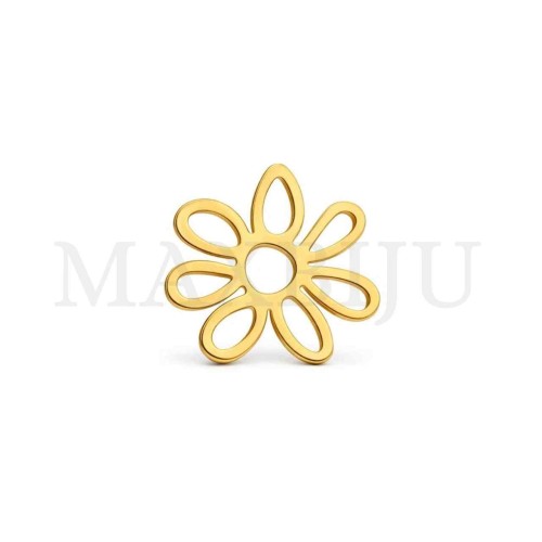 Stainless Steel Flower Pendant 23x23mm