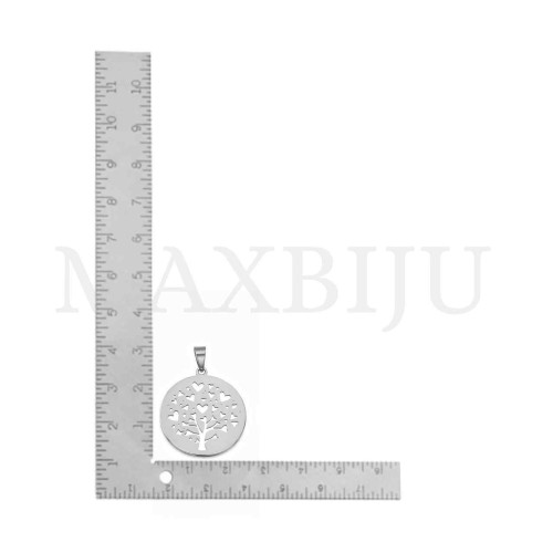 Stainless Steel Tree Pendant 25mm