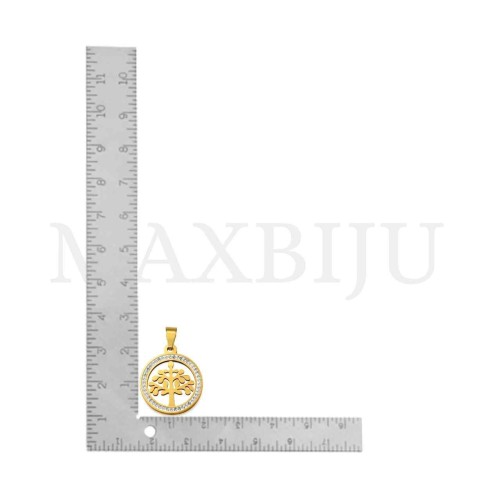 Stainless Steel Tree Pendant 20mm