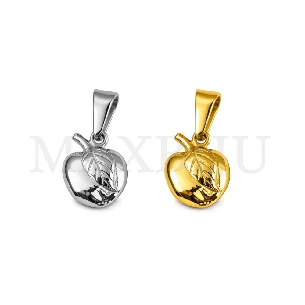 Stainless Steel Apple Pendant 11x14mm